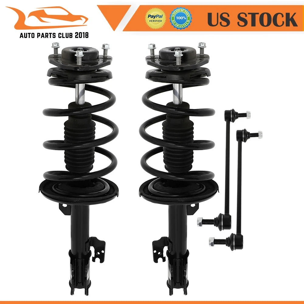 Front Struts for Toyota Sienna AWD (2011–2014) w/Coil Spring & Sway Bars