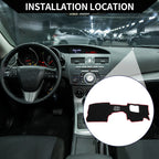 Dashboard Cover Mat for Mazda CX-30 (2020–2024) Black Red