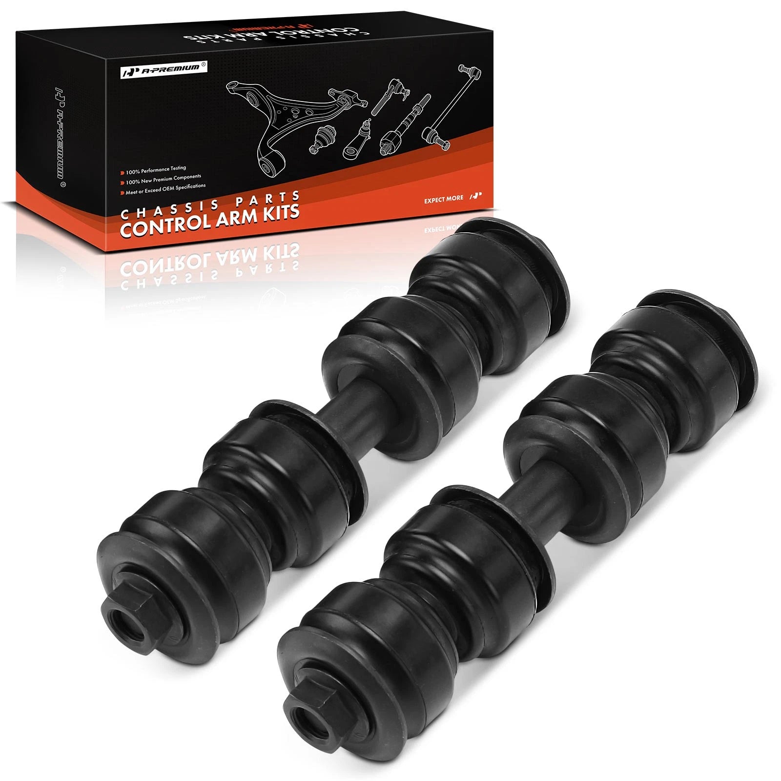 2X Front Side Sway Bar Link for Nissan NV1500 NV2500 NV3500 (2012–2021)