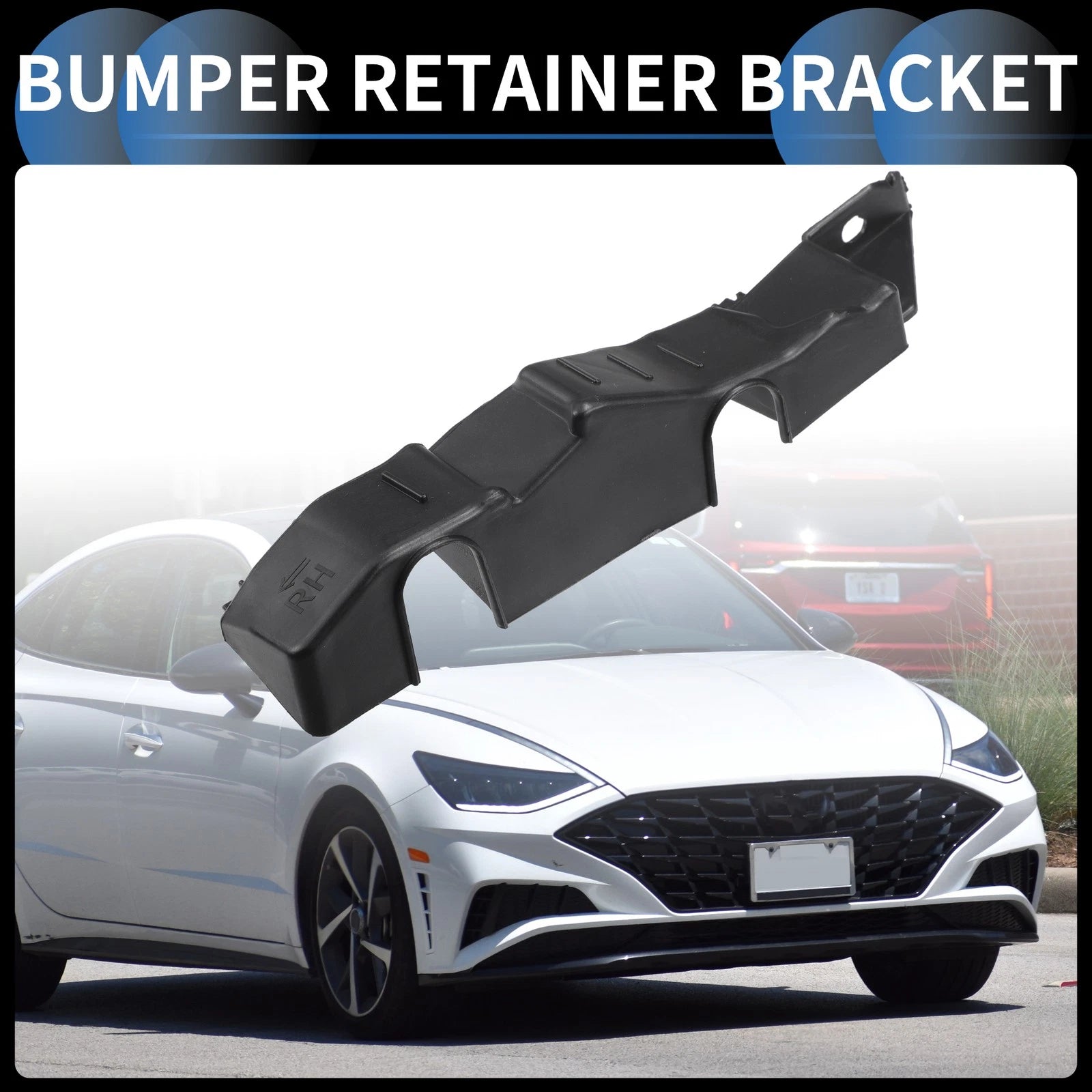 1pc Right Front Bumper Retainer Bracket No. 86552AA000 for Hyundai Elantra (2021–2023)