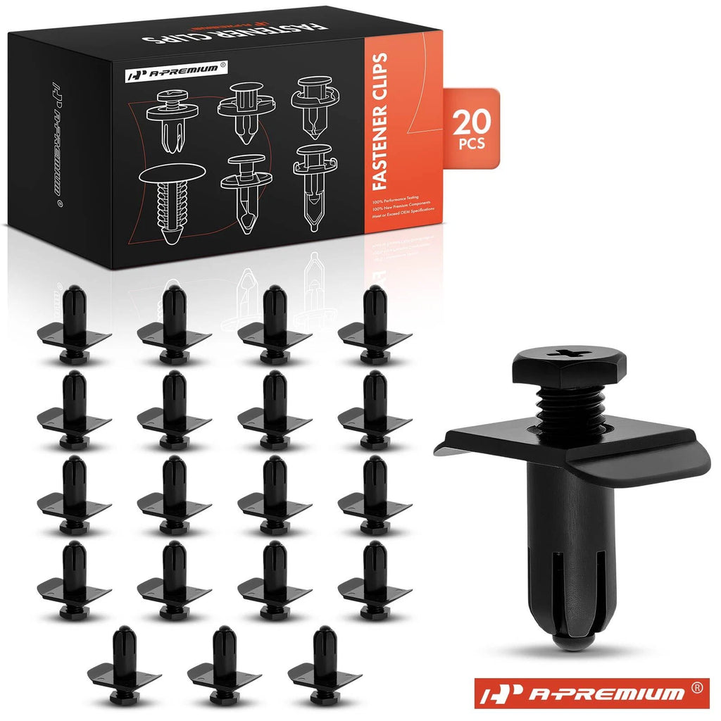 20Pcs Screw-Type Bumper Cover Retainer Clips for Mazda MX-6 (1988–1997)