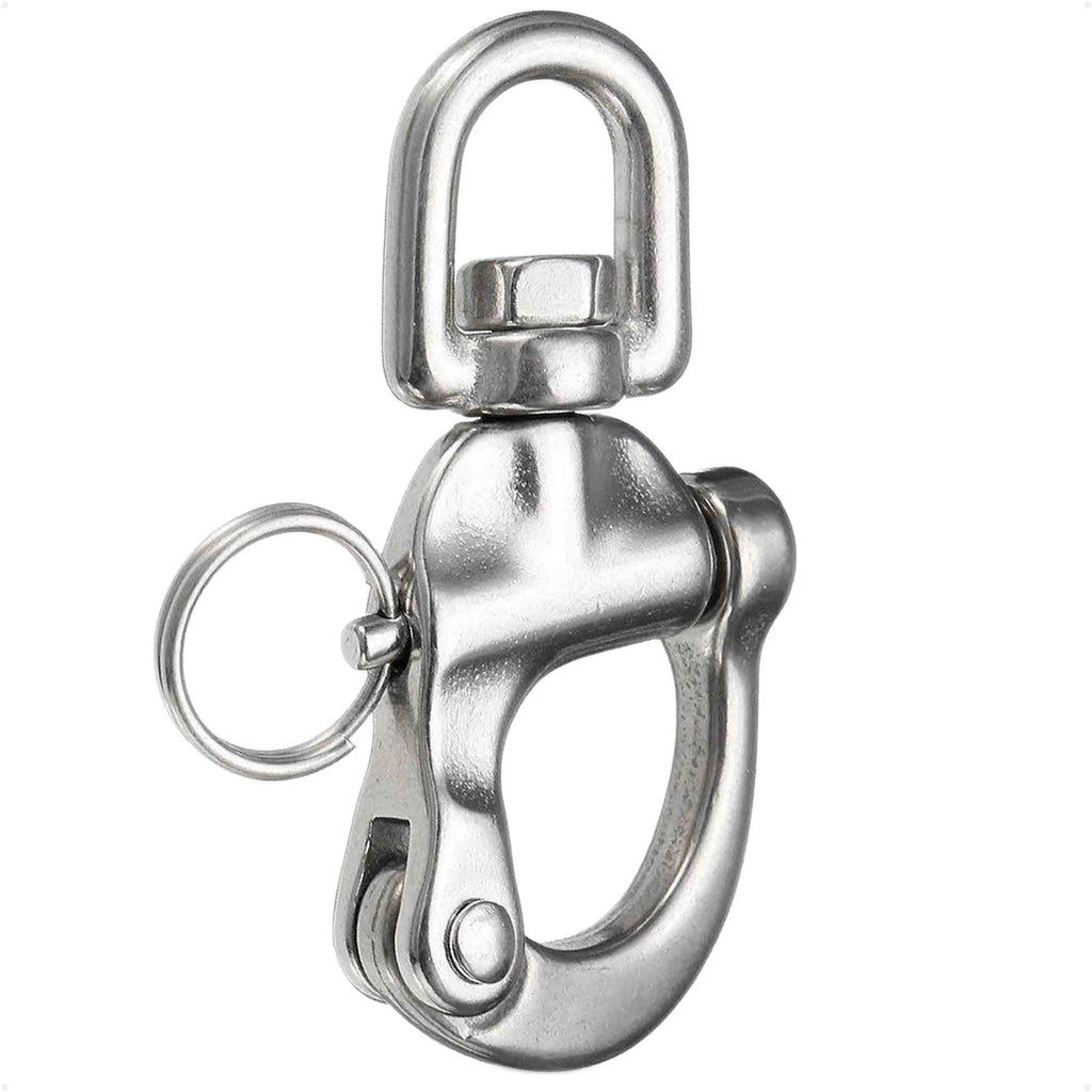 Swivel Eye Snap Shackle Quick Release Bail Rigging for Sailing Boat (N/A)
