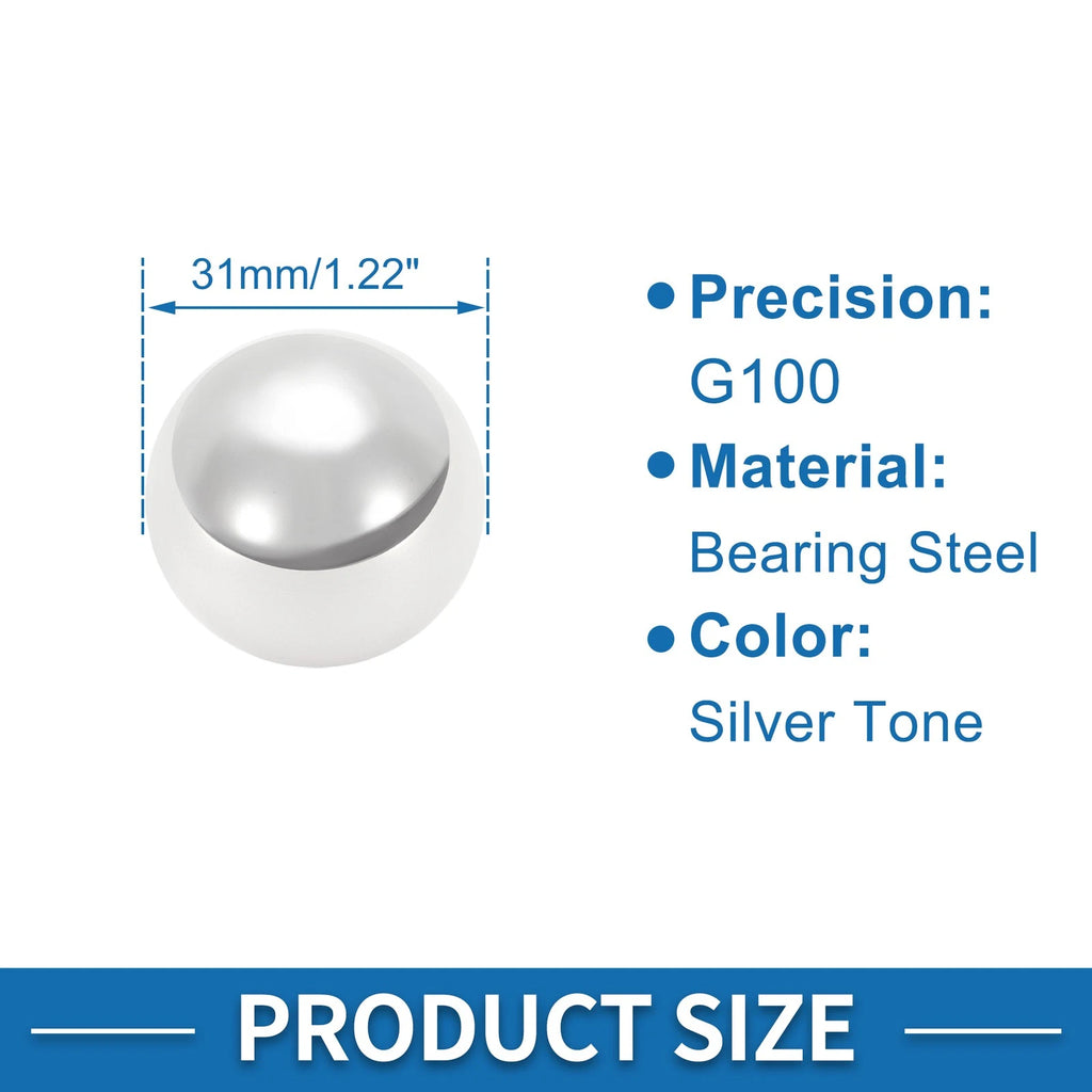 Set of 2 31mm G100 Precision Ball Bearings for Automotive Applications