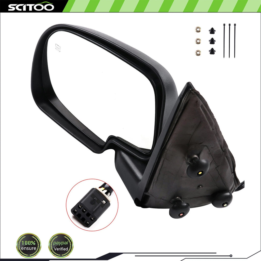 Driver Side Power Heated View Mirror Chrome for Chevy Silverado Sierra (1999–2002)