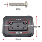 Secure fish finder bracket for inflatable and rubber boats