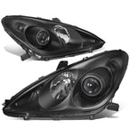 Set of 2 Black Housing Projector Headlights for Lexus ES330 (2004–2006)