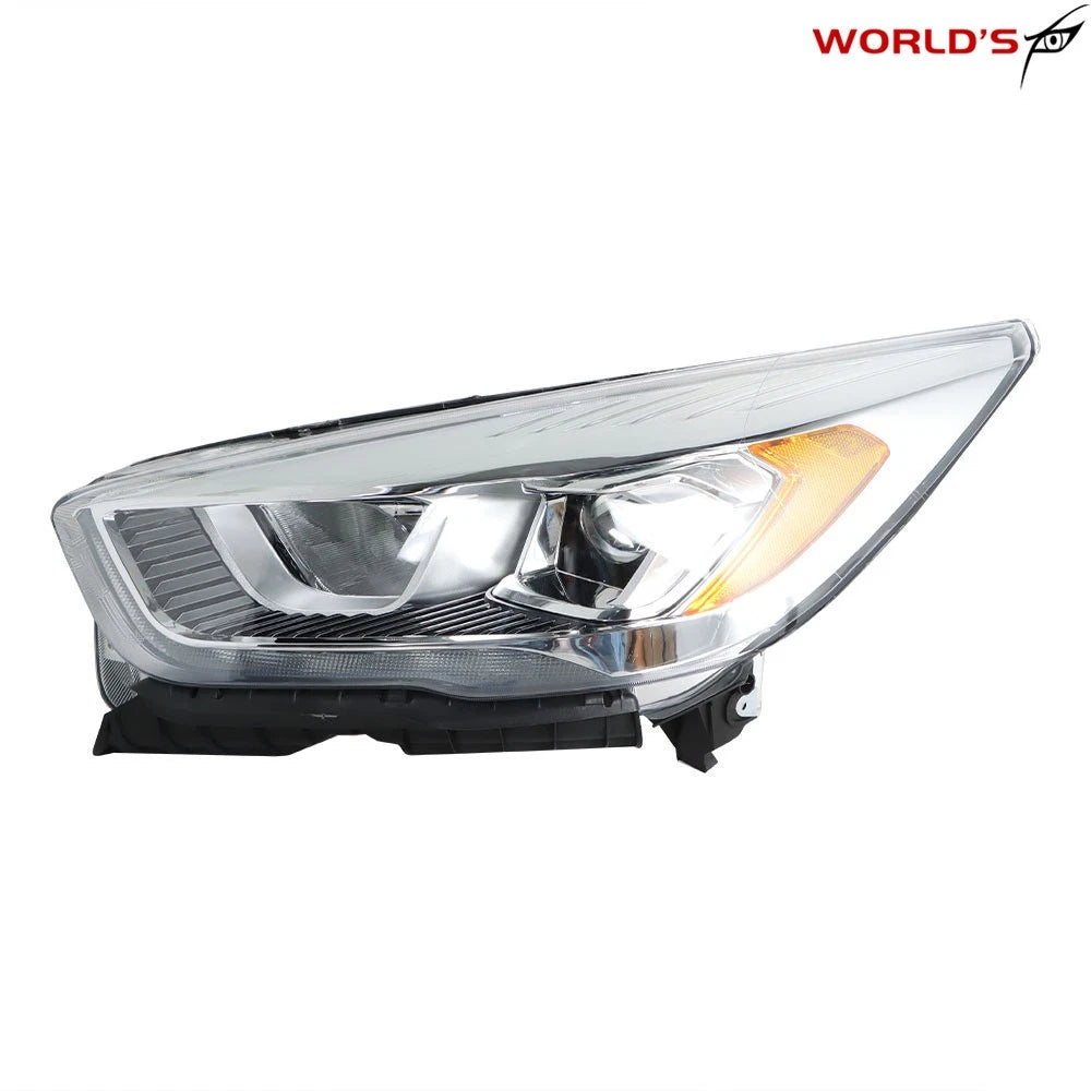 Halogen Headlights for Ford Escape (2017–2019) Chrome with LED DRL Left & Right