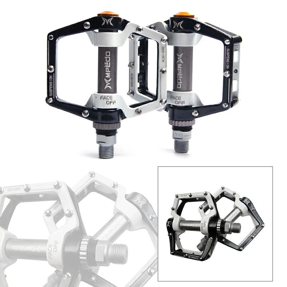 Bicycle Platform Pedals 9/16" Flat Sealed Bearing for MTB Road Bike