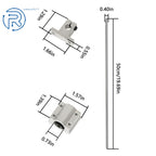 10x 500mm Linear Motion Rail Shaft with 4 SCS10UU Bearings & SK10 Support