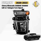LED Headlight Left Driver Side for Chevy Silverado 2500HD 3500HD (2020–2023)