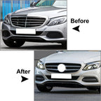 Bumper Fog Light Grilles Cover for Mercedes Benz C Class (2015–2018)