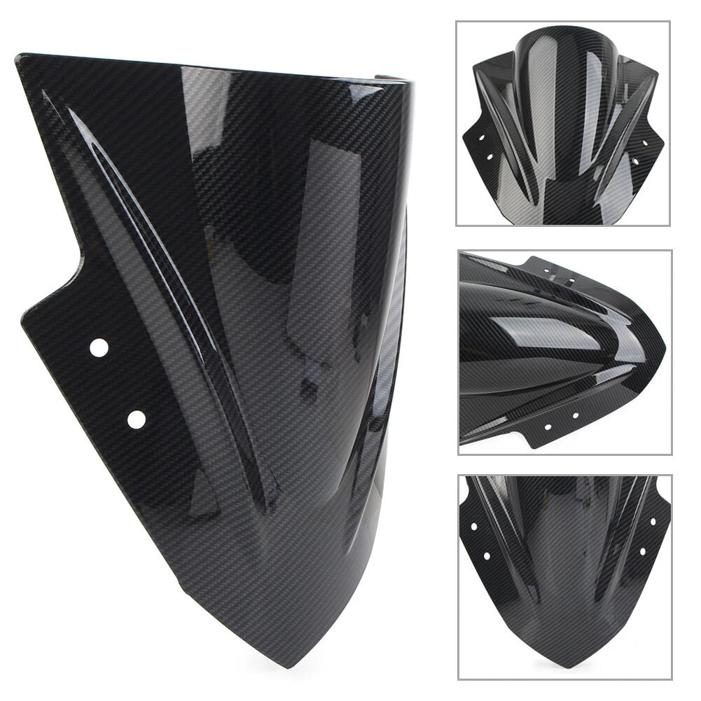 Carbon Fiber Windshield Shield for Kawasaki EX300 Ninja 300 250 (2013–2017)
