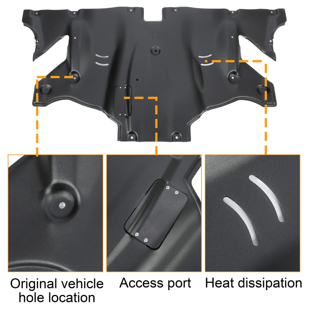 Aluminum Powder Coated Rear Skid Plate for Tesla Model 3/Y (2017–2024)