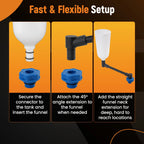 Oil Funnel Set with 15 Adapters for Engine Oil Change