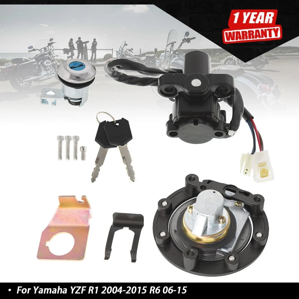 Ignition Switch Lock Set for Yamaha YZF R6 R1 (2004–2015)