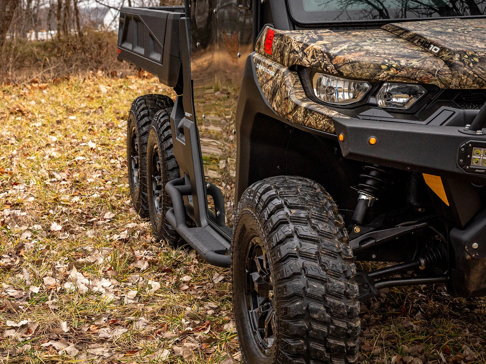 SuperATV Heavy Duty Nerf Bars for Can-Am Defender 2 Door (2016–2023)