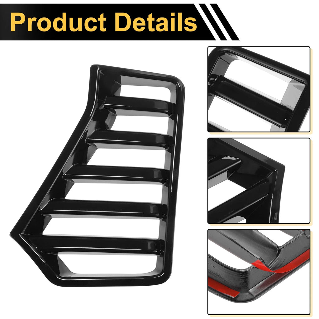 Set of 2 Headlight Trim Bezels for Toyota Tacoma (2024–2026) Glossy Black