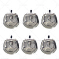 Set of 6 Chrome Power Operated Recessed Folding T-Lock Handles for Toolbox
