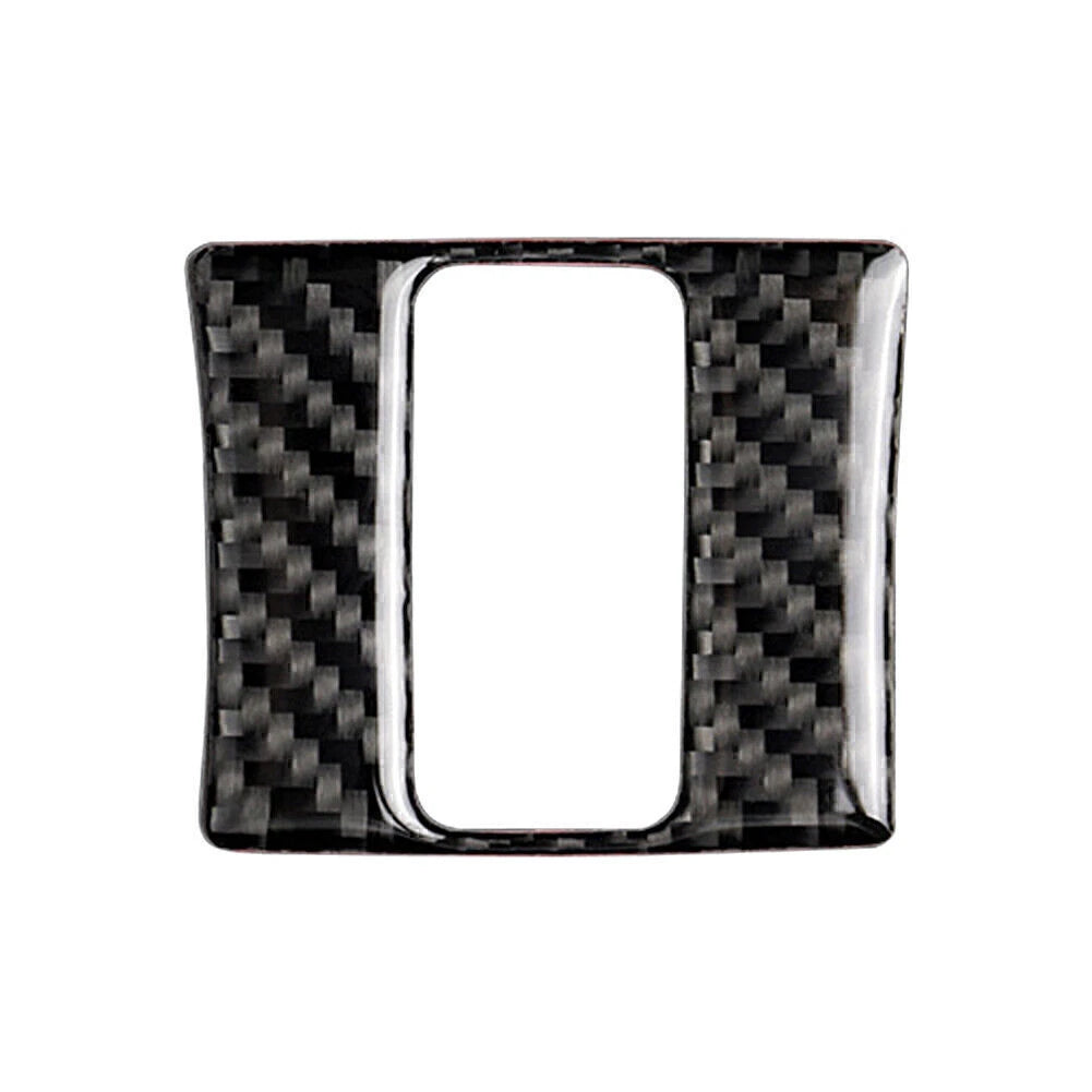 Carbon Fiber Interior Warning Lamp Button Trim for Mazda 3 Axela (2013–2018)
