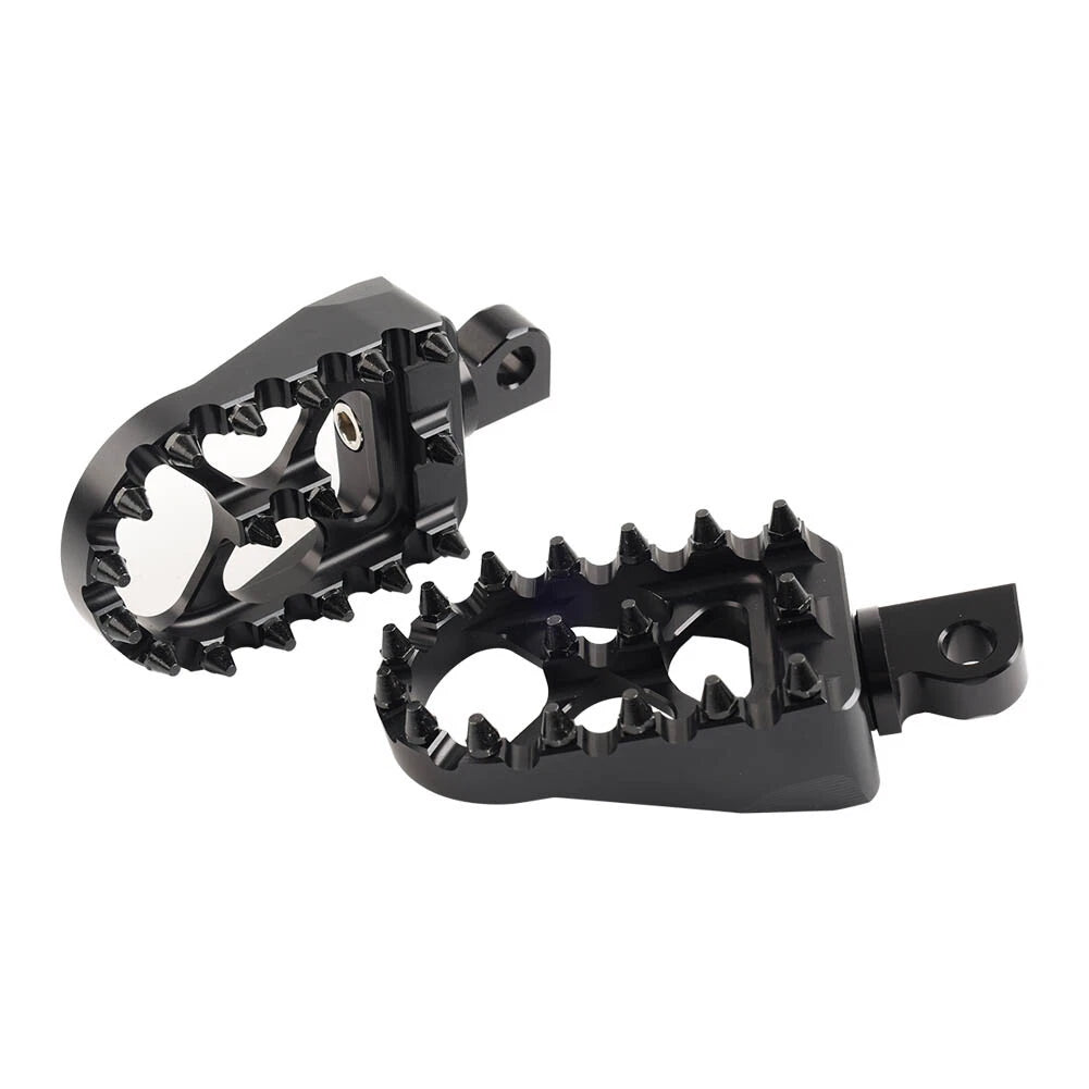 CNC Wide Fat Foot Pegs for Harley Dyna Sportster Fatboy (Pair)