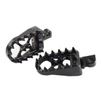 CNC Wide Fat Foot Pegs for Harley Dyna Sportster Fatboy (Pair)