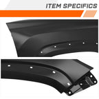 Left Driver Side Steel Hood Hinge for Hyundai Santa Fe XL (2013–2019)