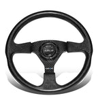 NRG ST-012CF 350mm Flat Dish 3-Spoke Carbon Fiber Steering Wheel for Universal