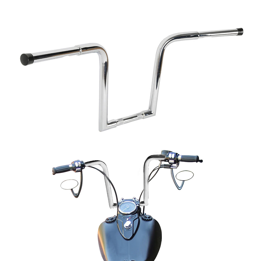 Ape Hanger Handlebar 1 1/4" 14" Rise for Harley Sportster XL883 XL1200 (2004–2023)