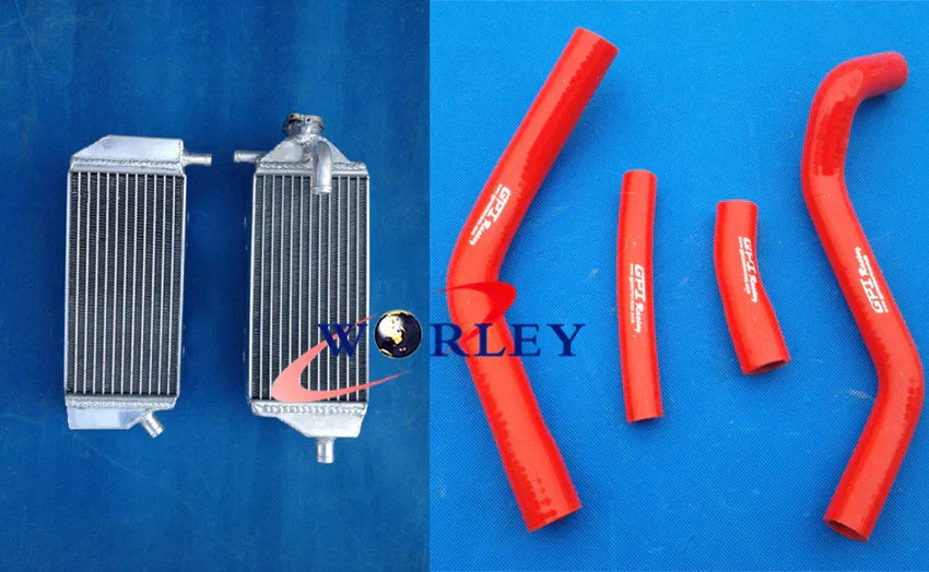 Aluminum Radiator & Hose for YAMAHA YZ250F YZF250 2014-2016 ( Blue)