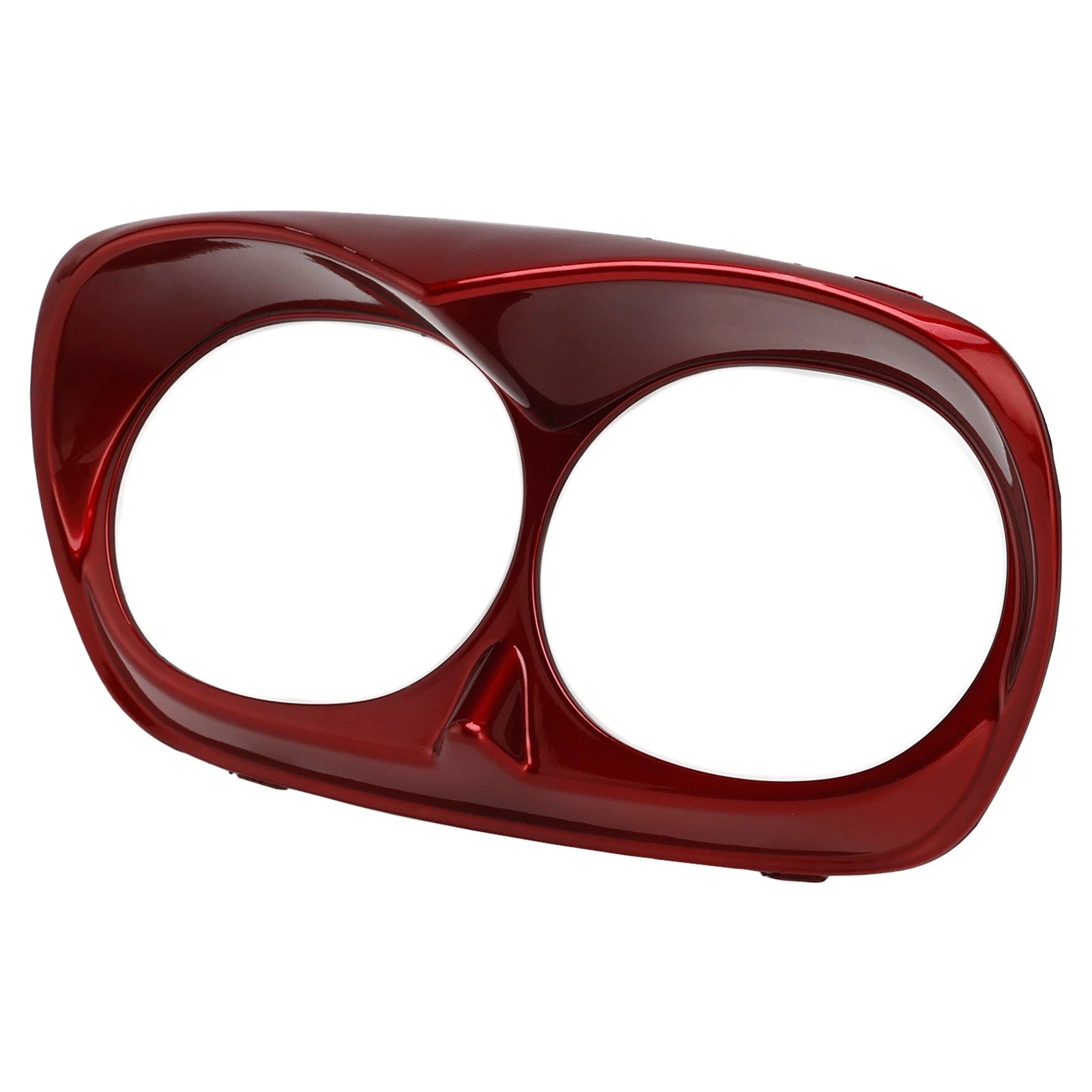 Dual Headlight Trim Bezel Cover for Harley Road Glide (1998–2013) Red