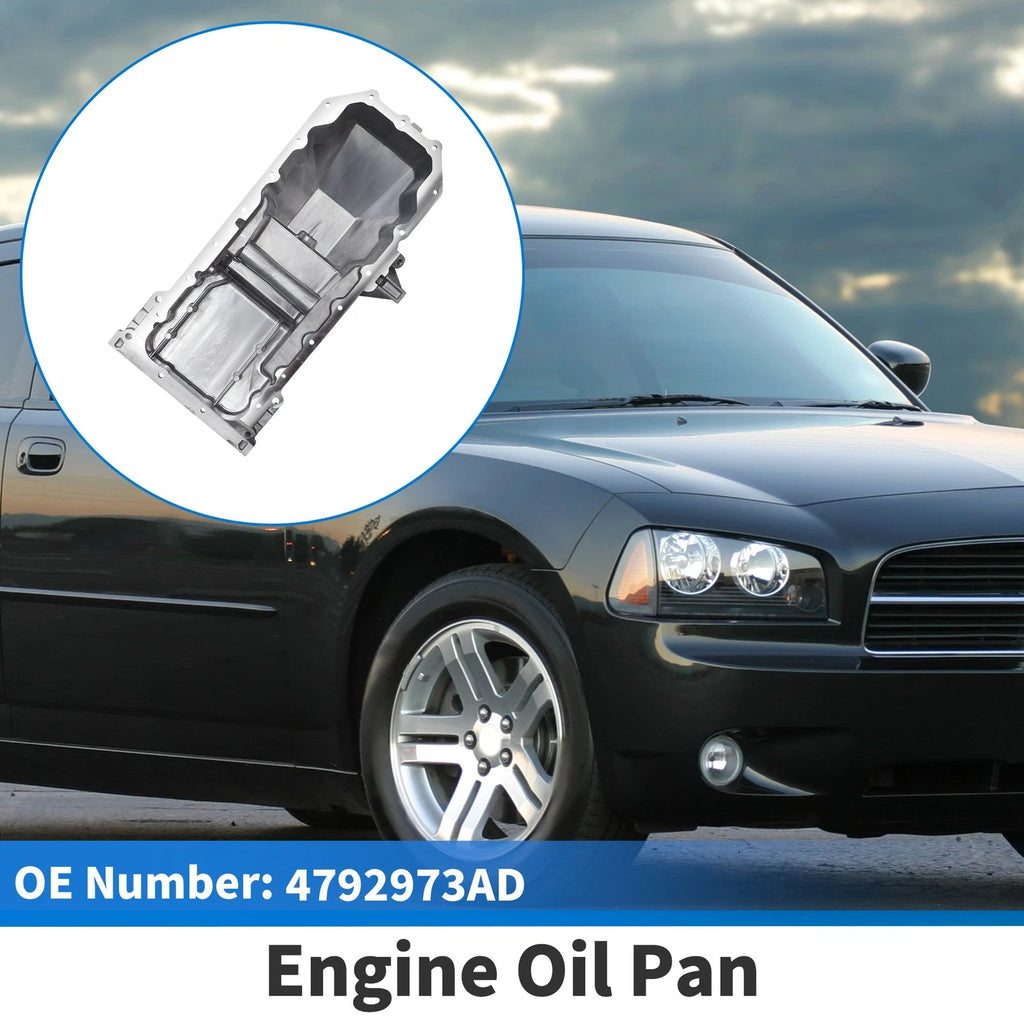 1 Pc Engine Oil Pan No.4792973AD for Dodge Charger 5.7L V8 (2008–2020)