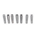 7-Pc MT2 Round Chuck Morse Taper #2 Collet Set 1/8" - 1/2"