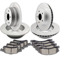 Set of 4 Rotors + Ceramic Brake Pads for Jeep Grand Cherokee (1999–2004)