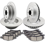 Set of 4 Rotors + Ceramic Brake Pads for Jeep Grand Cherokee (1999–2004)