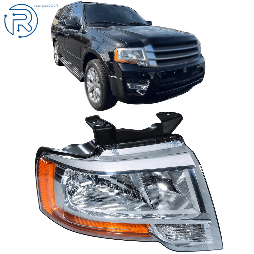 Right Side Headlight Chrome for Ford Expedition (2015–2016)