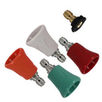 5 Piece Pressure Washer Nozzle Tips for Quick Connect 1/4" (Universal)