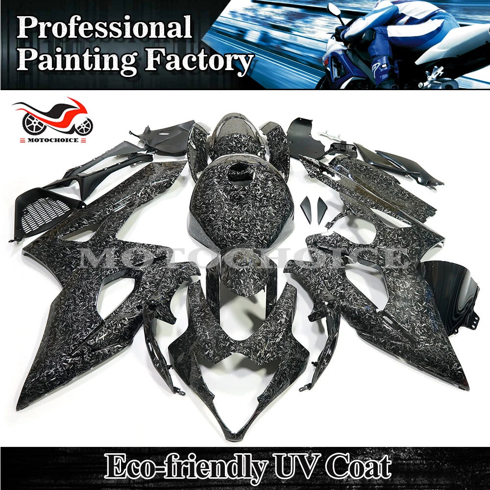 Forged Carbon Fiber Fairing Kit + Tank Cover for Suzuki GSXR1000 (2005–2006)