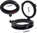 1Pcs Round Opening Portlight Porthole 8" Deck Hatch Window Black