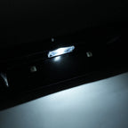 Rear Steel Roll Pan for Ford F150 (1987–1996) with License Plate Box, LED Light