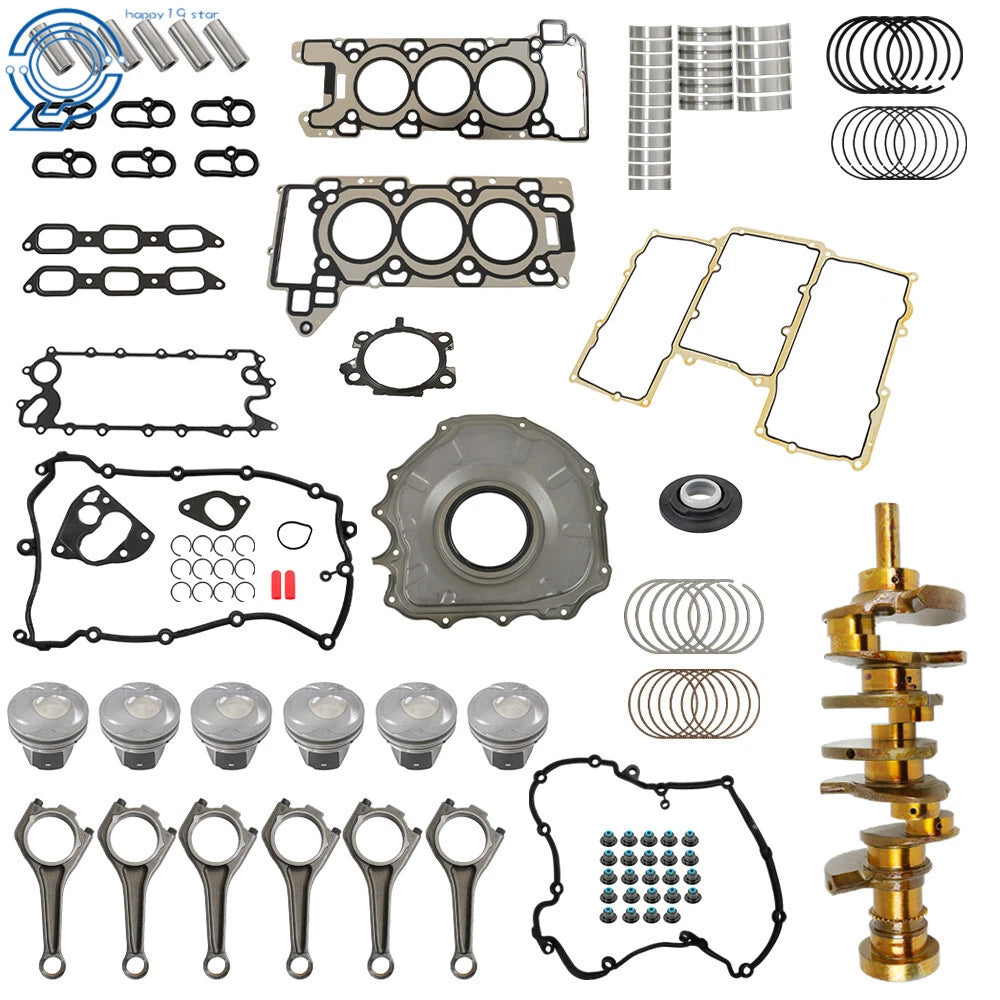 Engine Crankshaft Con Rod Piston Gasket Kit for Jaguar Land Rover (3.0L)