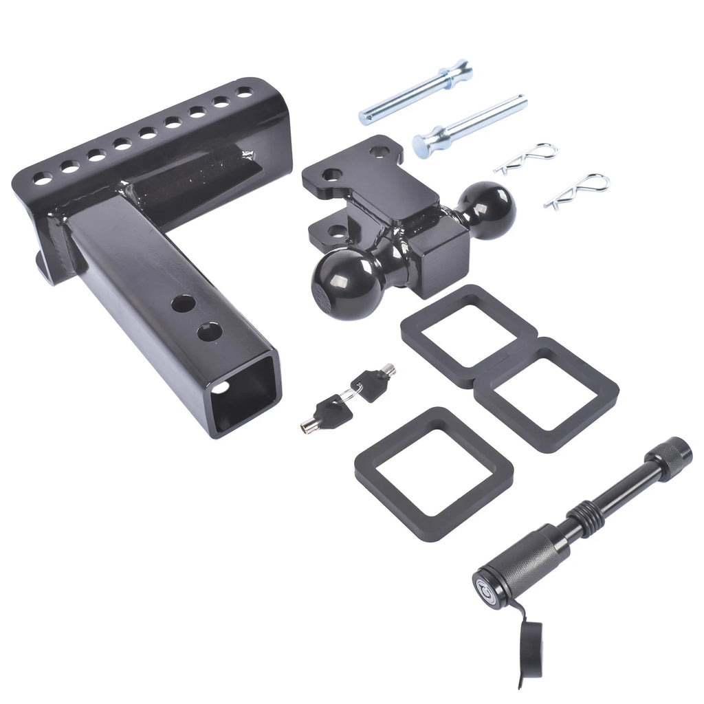 2" & 2-5/16" Adjustable Drop Trailer Hitch for 22,000 lbs Receiver