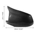 Pair of Carbon Fiber Pattern Rear View Mirror Covers for BMW F10 F11 F18 (2011–2017)