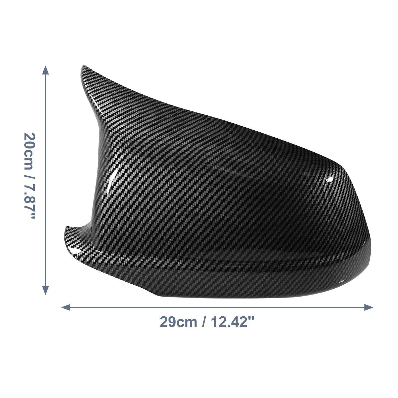 Pair of Carbon Fiber Pattern Rear View Mirror Covers for BMW F10 F11 F18 (2011–2017)