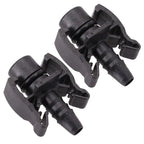 Set of 2 Black ABS Expansion Tank Hose Connectors for Car Cooling Systems