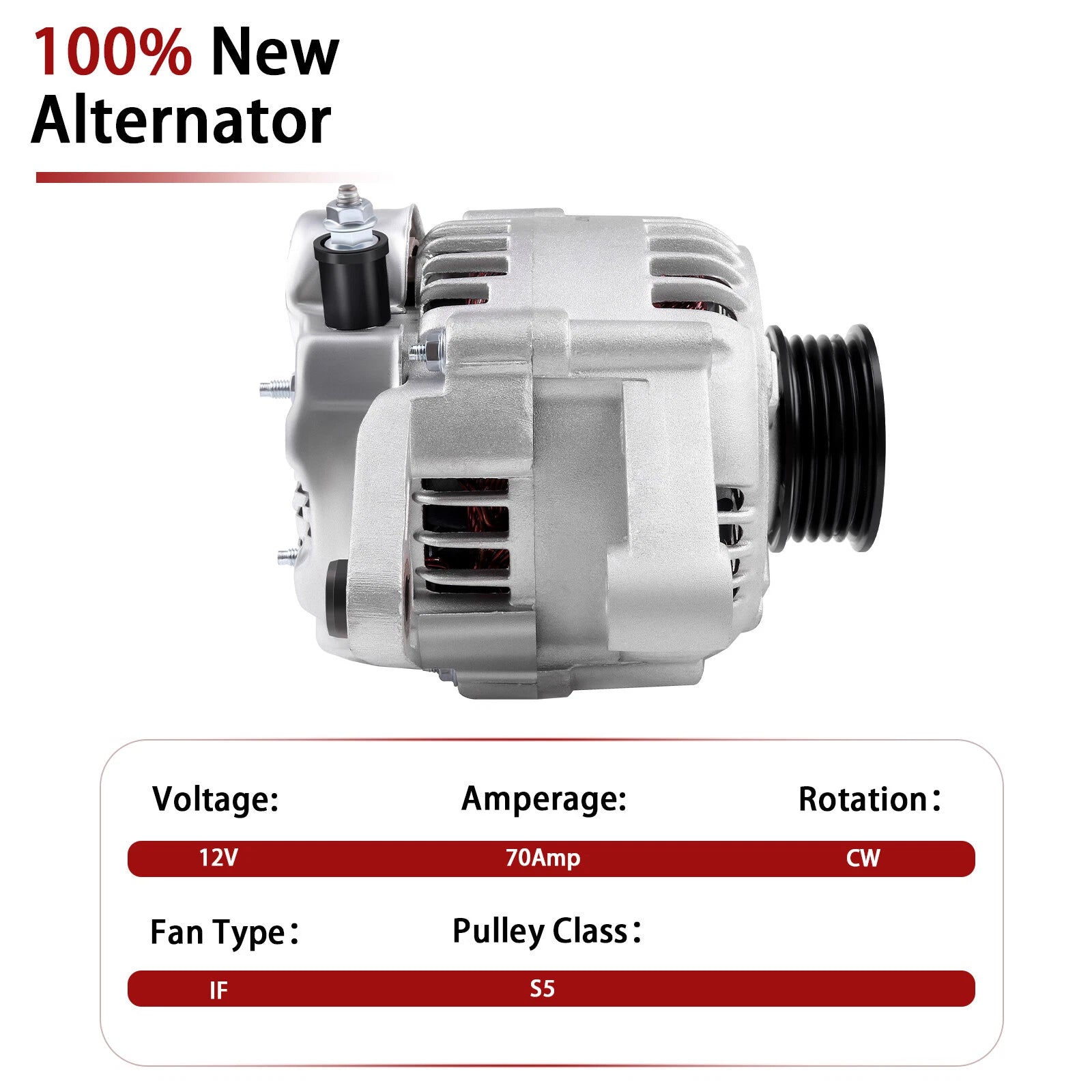 Alternator for Toyota Corolla, GEO Prizm, Celica (1993–1997)