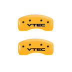 Caliper Covers Set of 4 Yellow for 2004–2005 Honda Civic (MGP)