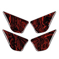 4 Pcs Fire Red Door Handle Bowl Cover Trim for Mercedes E-Class W213 (11-18)