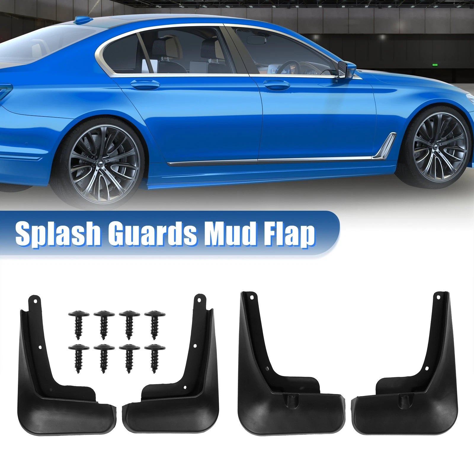Mudguards Fender Kit for Hyundai Santa Fe (2019–2022) w/ Screw Black