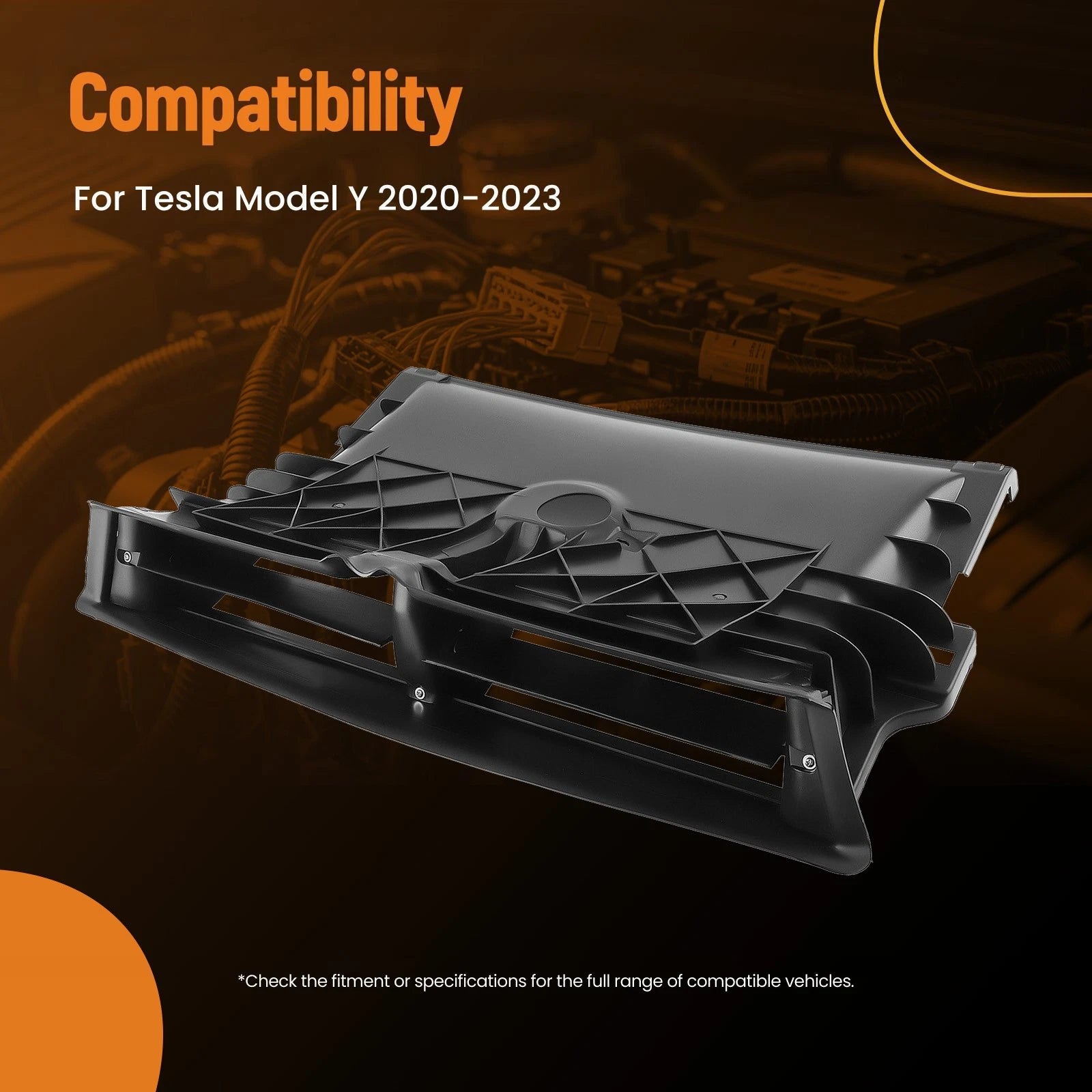Front Air Intake Active Grille Shutter for Tesla Model Y (2020–2023)