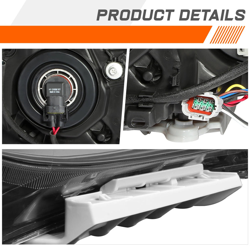 Projector Chrome Housing Headlight for Mazda CX-5 (2013–2016)